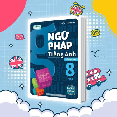 Sách Ngữ Pháp Tiếng Anh Nâng Cao Lớp 8 - Combo 2 Tập - Megabook