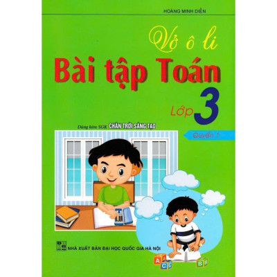 Sách - Vở Ô Li Bài Tập Toán Lớp 3 + Vở Ô Li Theo Mẫu Chữ Lớp 3 - Bám Sát Sgk Chân Trời Sáng Tạo - Bộ 4 Cuốn - Hồng Ân