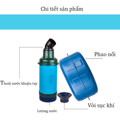 Máy bơm phun mưa ABG LV-1100P76-TM, Bơm Tưới Phun Mưa,Máy Bơm Tạo Luồng Oxy 1100W, Có Chức Năng Đẩy Nước Tạo Độ Bắn,  Ứng Dụng Trong Ngành Nuôi Trồng Thủy Hải Sản - Hàng Chính Hãn