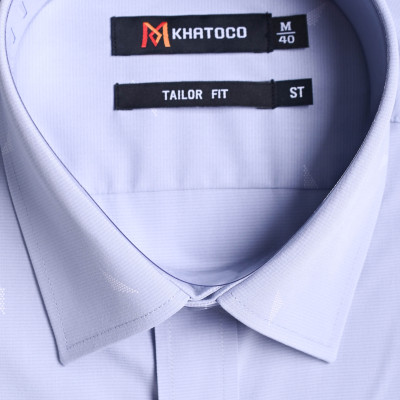 Áo sơ mi tay ngắn lai ngang Khatoco