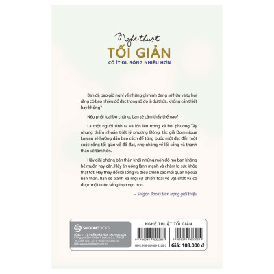 Nghệ Thuật Tối Giản: Có Ít Đi, Sống Nhiều Hơn (Tái bản) -  khám phá tiềm năng to lớn được tự nhiên trao tặng cho tất cả chúng ta