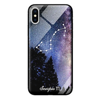 Ốp kính 12 cung Hoàng Đạo cho iPhone X Scorpio - Hàng chính hãng