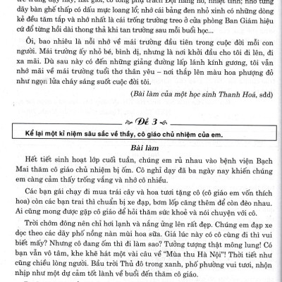 Những Bài Làm Văn Tiêu Biểu 8 (Dùng Chung Các Bộ SGK Hiện Hành) _HA