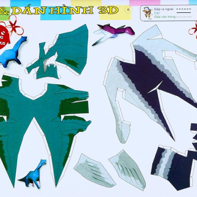 Cắt Dán Hình 3D - Bé Khéo Tay - Bộ Tư Duy