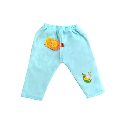 Sơ sinh-Quần màu nỉ dài Cotton 2 lớp BABIBOO - BB67
