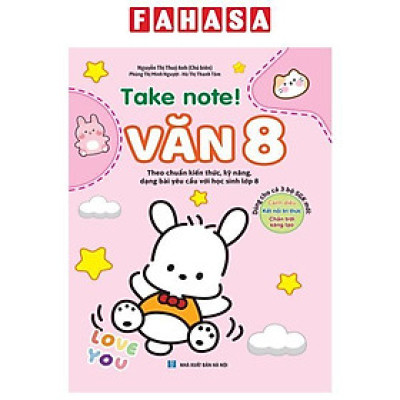Take Note Văn 8 Không Lò Xo (Dùng Cho Cả 3 Bộ SGK Mới)
