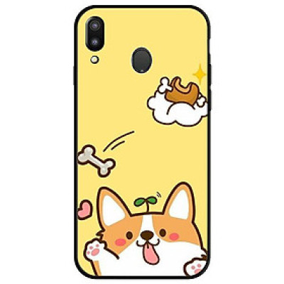 Ốp lưng dành cho điện thoại Samsung Galaxy M20 - Cún Thèm Đùi Gà