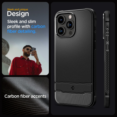 Ốp lưng dành cho iPhone 15 Pro Max SPIGEN Rugged Armor Magfit - Hàng Chính Hãng