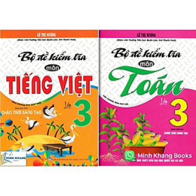 Sách - ComBo Bộ Đề Kiểm Tra Môn Tiếng Việt + Toán Lớp 3 ( Dùng Kèm SGK Chân Trời Sáng Tạo - HA)-MK