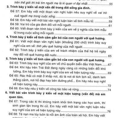Văn Thuyết Minh - Biểu Cảm - Nghị Luận Lớp 6 (Biên Soạn Theo Chương Trình Mới)