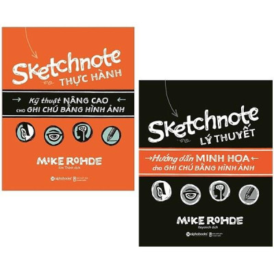 Sách Combo Sketchnote (Lý thuyết + Thực hành) - Alphabooks - BẢN QUYỀN