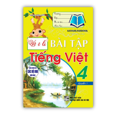 Sách - Combo Vở ô li bài tập tiếng việt 4 - tập 1 + 2 (dùng chung cho các bộ sgk hiện hành)