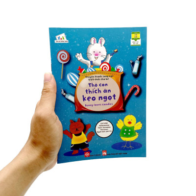 Truyện Tranh Song Ngữ Việt - Anh Cho Bé - Bunny Loves Candies - Thỏ Con Thích Ăn Kẹo Ngọt