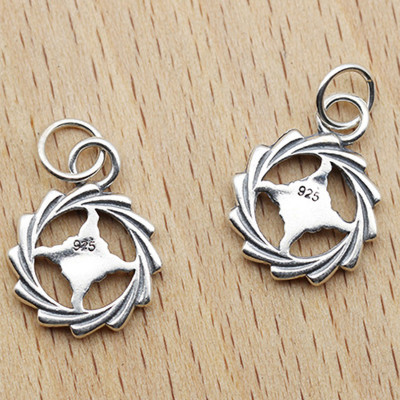 Combo 2 cái charm bạc hình bánh lái treo - Ngọc Quý Gemstones