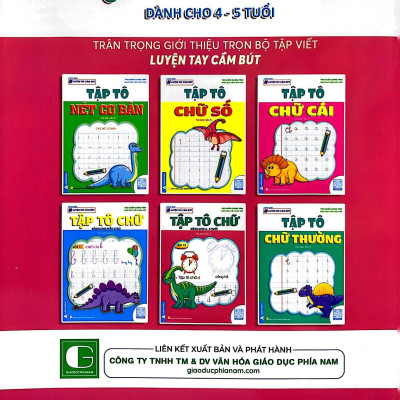 Luyện Tay Cầm Bút - Tập Tô Chữ (Dành Cho 4-5 Tuổi)