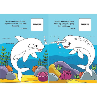 Sách - Bé Tô Màu: Khám Phá Bắc Cực Lạnh Giá - 20+ Hình Dán Sticker - Chính Thông Book