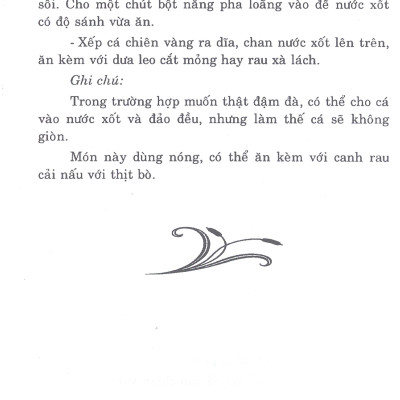Những Món Ăn Chế Biến Từ Cá (Tái Bản)