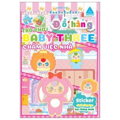 Sách - Sticker Chơi Sáng Tạo Học Thông Minh - Trò Chơi Đồ Hàng Baby Three - Chăm Việc Nhà