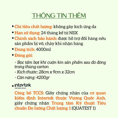 Nước rửa tay hữu cơ diệt khuẩn dạng bọt hương Cam 4Ll thương hiệu Ecocare