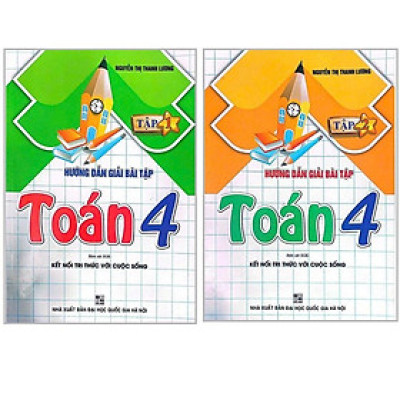 Combo Hướng Dẫn Giải Bài Tập Toán Lớp 4 Tập 1+2 (Bám Sát SGK Kết Nối Tri Thức Với Cuộc Sống) HA