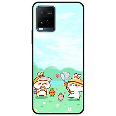 Ốp lưng dành cho Vivo Y21 - Vivo Y21s mẫu Bánh Bao Bắt Bướm