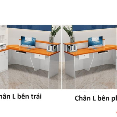 QUẦY LỄ TÂN, QUẦY TIẾP TÂN, QUẦY TÍNH TIỀN, QUẦY THU NGÂN QTT430 - NỘI THẤT LẮP RÁP VIENDONGADV