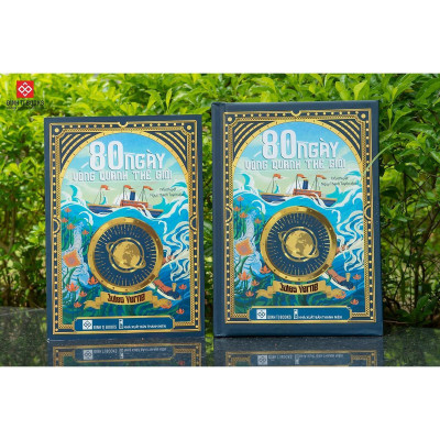 Sách - 80 Ngày Vòng Quanh Thế Giới - Bìa Cứng - Jules Verne - Đinh Tị Books