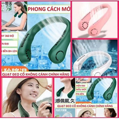 1 CÁI QUẠT GIÓ ĐEO CỔ SIÊU MÁT LẠNH 3 CẤP ĐỘ GIÓ TỐC ĐỘ CAO SẠC ĐIỆN MẪU MỚI CHẤT LƯỢNG