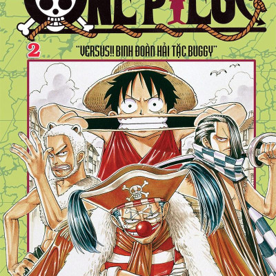 Sách - One Piece - Tập 2 - Versus!! Binh Đoàn Hải Tặc Buggy (Tái Bản 2025)
