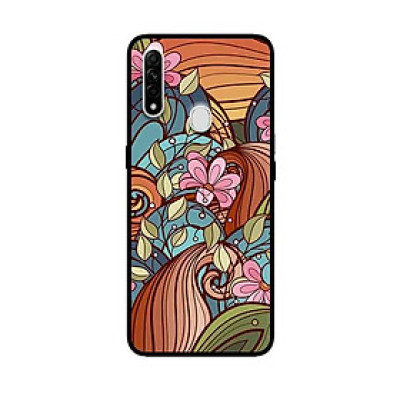 Ốp Lưng in cho Oppo A31 Mẫu Họa Tiết Nền Lá - Hàng Chính Hãng