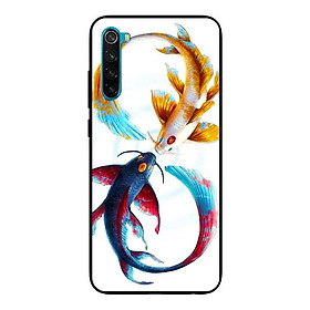 Ốp Lưng in cho Xiaomi Redmi Note 8 Mẫu Cá Chép Xanh Vàng - Hàng Chính Hãng