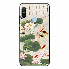 Ốp lưng in cho Xiaomi Mi 8 Tranh Cá Koi