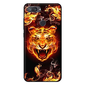 Ốp lưng in cho Xiaomi Mi 8 Lite mẫu Hổ Lửa 1 - Hàng chính hãng