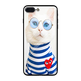 Ốp kính cường lực cho iPhone 8 Plus  MÈO 124 - Hàng chính hãng