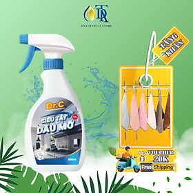 Nước Lau Bếp Đa Năng,Tẩy Xoong Nồi Siêu Sạch,Tẩy Dầu Mỡ Nhà Bếp,Tẩy Dầu Mỡ Máy Hút Mùi,Tẩy Bếp Từ Bếp Gas Dr.c 500ml
