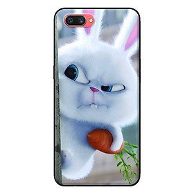 Ốp in cho OPPO A5 Thỏ Trắng Nhăn Mặt - Hàng chính hãng