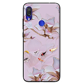 Ốp lưng in cho Xiaomi Redmi Note 7 mẫu Tranh Hoa Và Cá - Hàng chính hãng