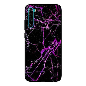 Ốp Lưng in cho Xiaomi Redmi Note 8 Mẫu Nền Đá Hoa 7 - Hàng Chính Hãng