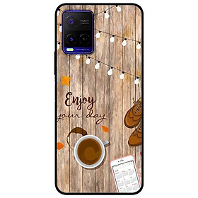 Ốp lưng dành cho Vivo Y21 - Vivo Y21s mẫu Ly Cà Phê Enjoy