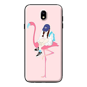Ốp in cho Samsung Galaxy J2 Core  Hạc Hồng Và Cô Gái - Hàng chính hãng