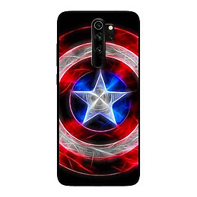Ốp Lưng in cho Xiaomi Redmi Note 8 Pro Mẫu Khiên Đội Trưởng 1 - Hàng Chính Hãng