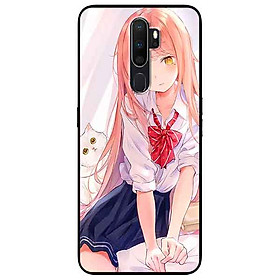 Ốp lưng in cho Oppo A9 2020 Mẫu Cúc Tím