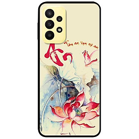 Ốp lưng dành cho Samsung A13 4G mẫu Tâm An Sen Đỏ