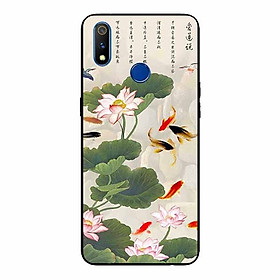 Ốp lưng in cho Realme 3 Tranh Cá Koi