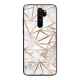 Ốp Lưng in cho Xiaomi Redmi Note 8 Pro Mẫu NỀN ĐÁ HOA 10 - Hàng Chính Hãng