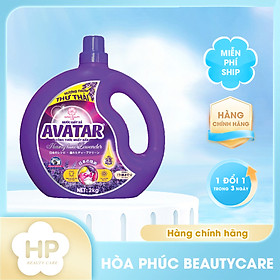 Combo 2 Can Nước Giặt Xả Vải Hương Lavender Avatar (2 Kg/ Can)