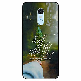 Ốp lưng in cho Redmi Note 5 ( Redmi 5 Plus) Mẫu Suýt Nữa Thì
