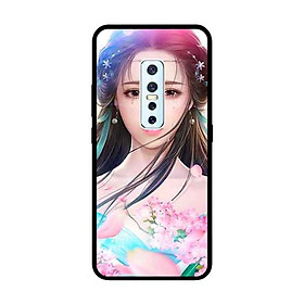 Ốp Lưng in cho Vivo V17 Pro Mẫu Cung Nữ Anh Đào - Hàng Chính Hãng