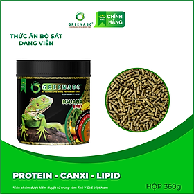 Thức ăn bò sát IGUANA Baby dạng VIÊN - Rồng Nam Mỹ Baby từ 5x đến 9x - Phát triển toàn diện cơ thể - Hộp 360g
