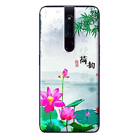 Ốp in cho Oppo F11 Pro Sen Hồng - Hàng chính hãng
